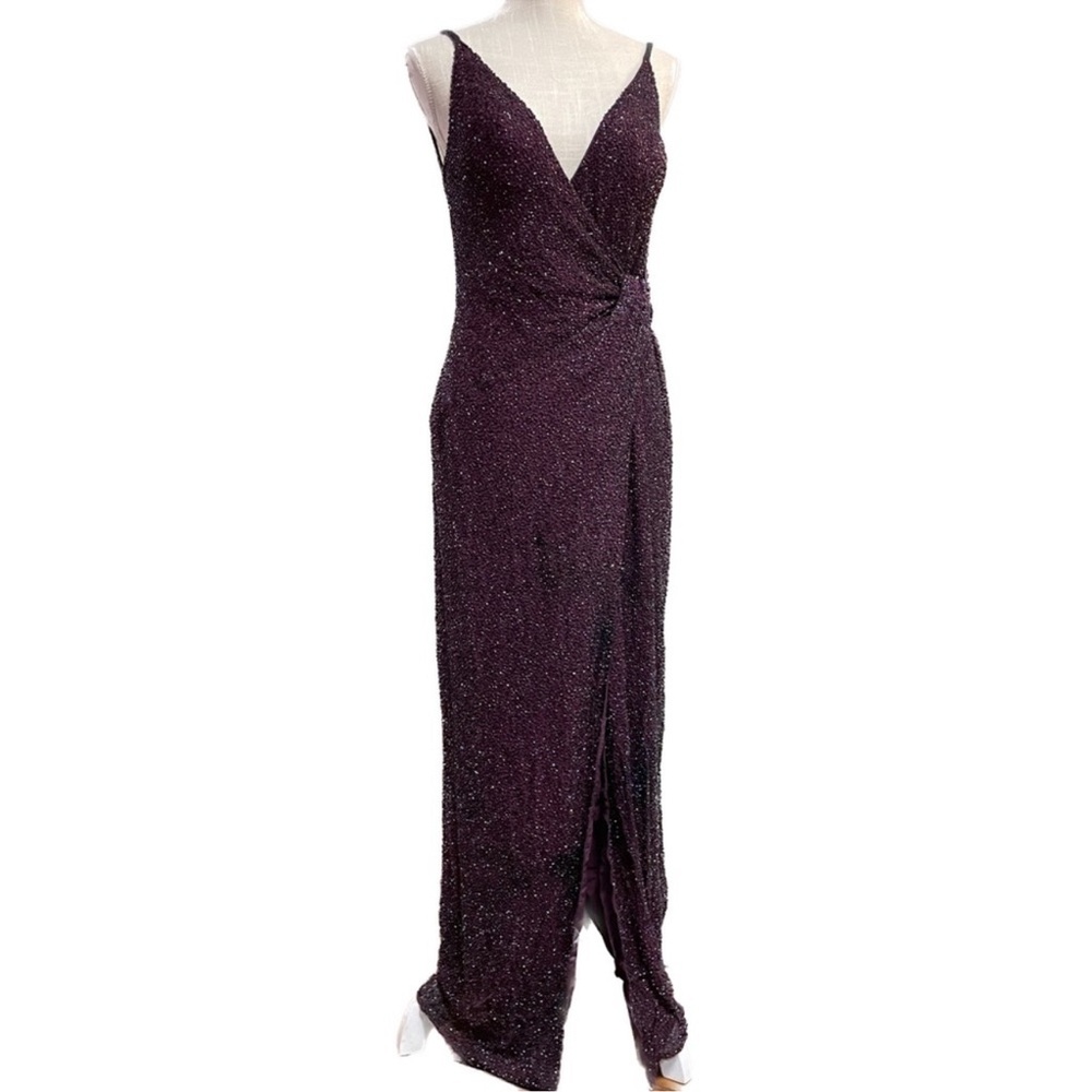 Elegant Purple Evening Gown